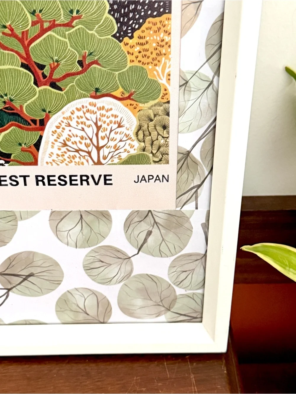 Kyoto Japan Forest Preserve Landscape Trees Canvas Wall Art Print Framed 11x20.5